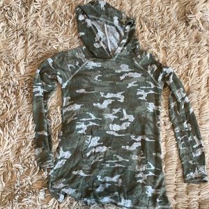 justice camo light weight hoodie